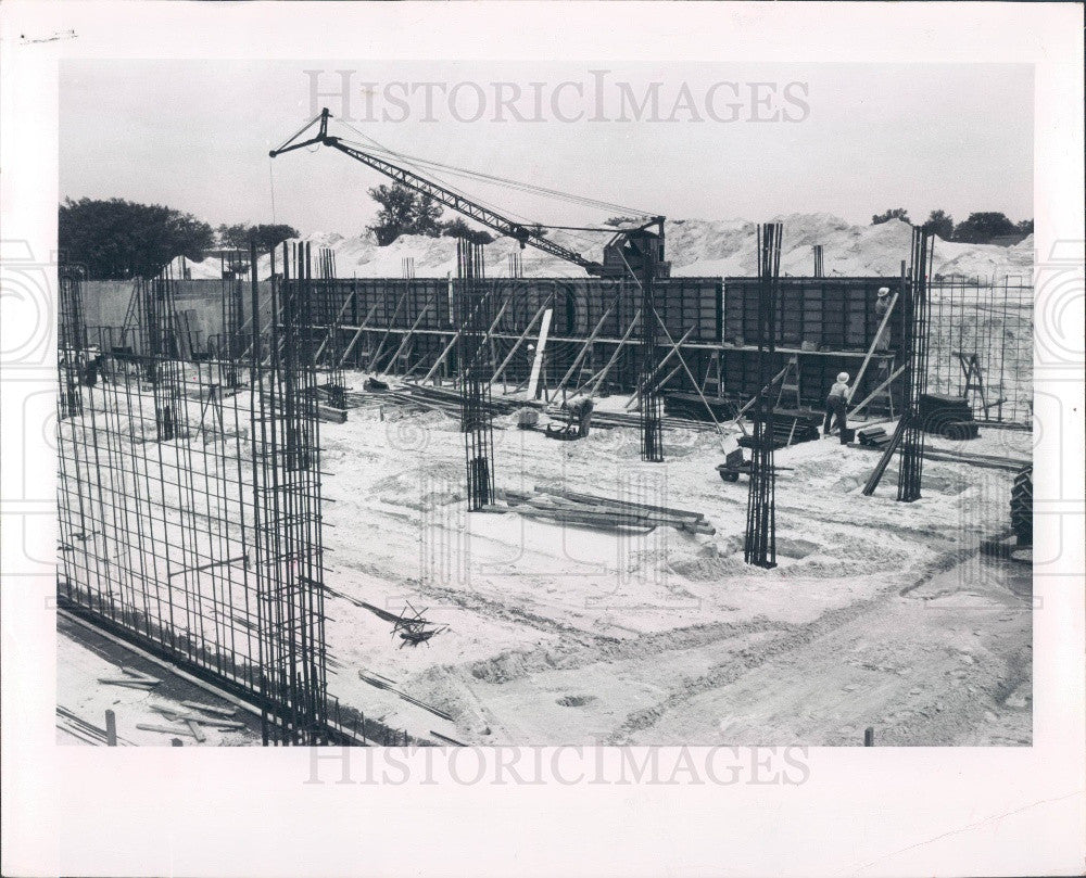 1959 University of South Florida Science Building Construction Press Photo - Historic Images