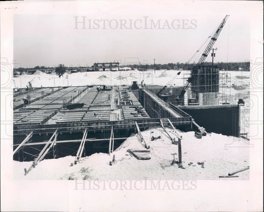 1959 University of South Florida Cafeteria Construction Press Photo - Historic Images