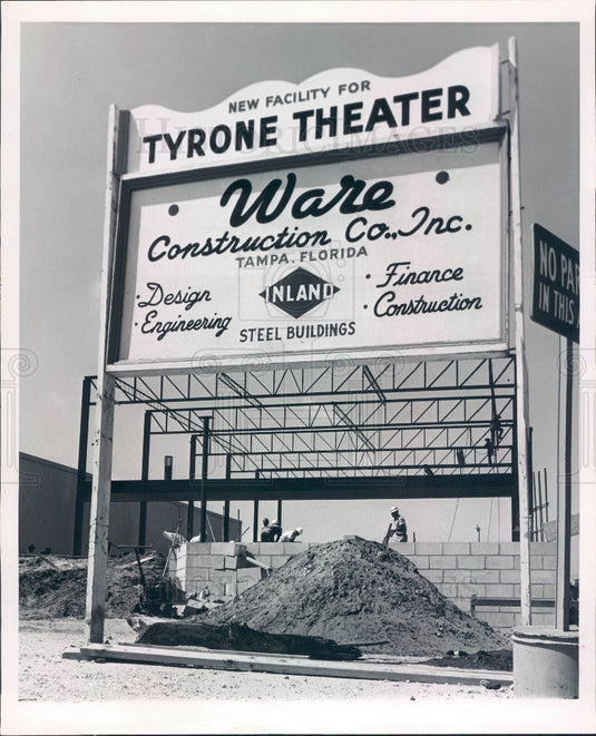 1965 St Petersburg Florida The Tyrone Theater Press Photo - Historic Images