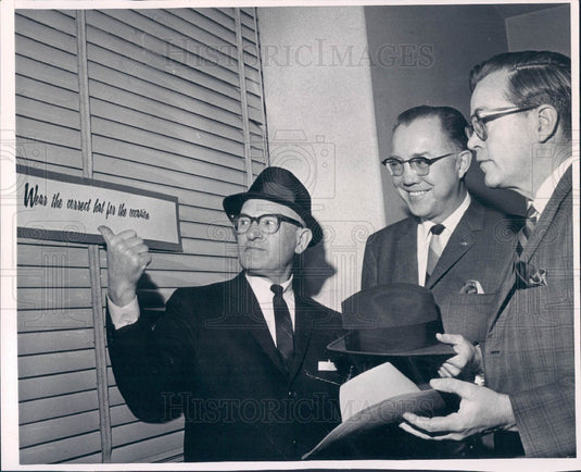 1965 Denver, Colorado Hat Association Officers Press Photo - Historic Images