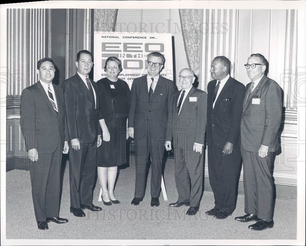 1967 Denver, Colorado Postal Inspector Mau &amp; Postal Officials Press Photo - Historic Images