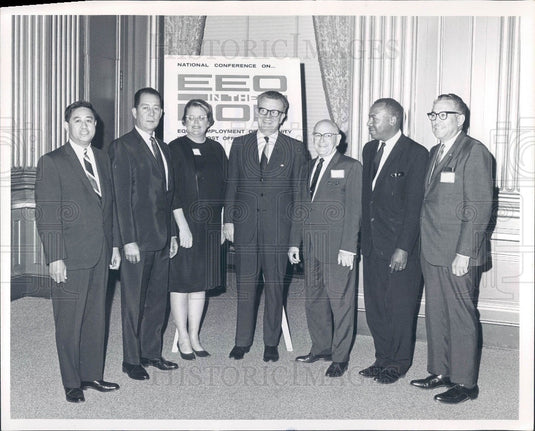 1967 Denver, Colorado Postal Inspector Mau & Postal Officials Press Photo - Historic Images