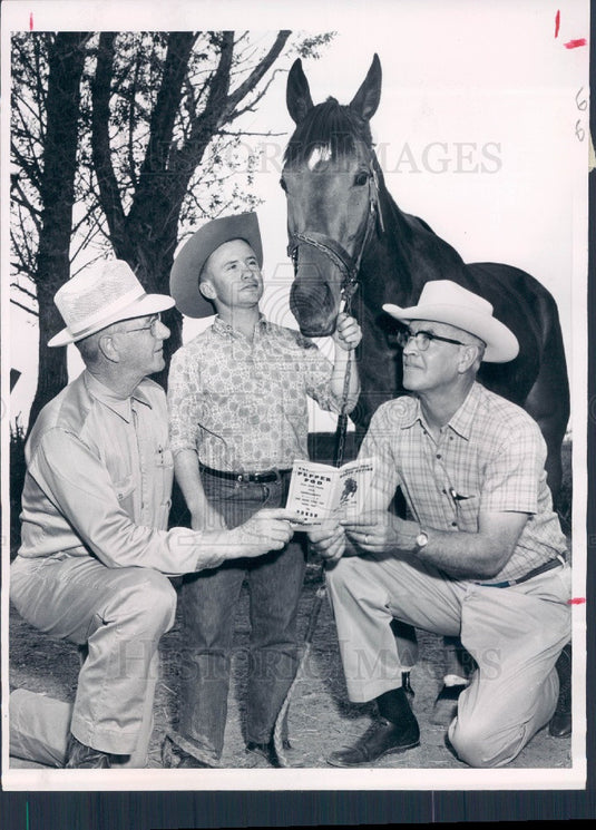 1964 Brush, Colorado Mayor Garber & Jockey William Stallings Press Photo - Historic Images