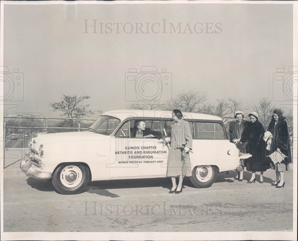 1953 Illinois Chapter Arthritis &amp; Rheumatism Foundation Mobile Unit Press Photo - Historic Images