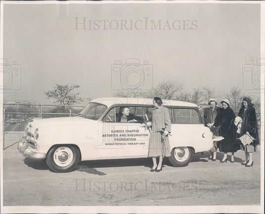 1953 Illinois Chapter Arthritis & Rheumatism Foundation Mobile Unit Press Photo - Historic Images