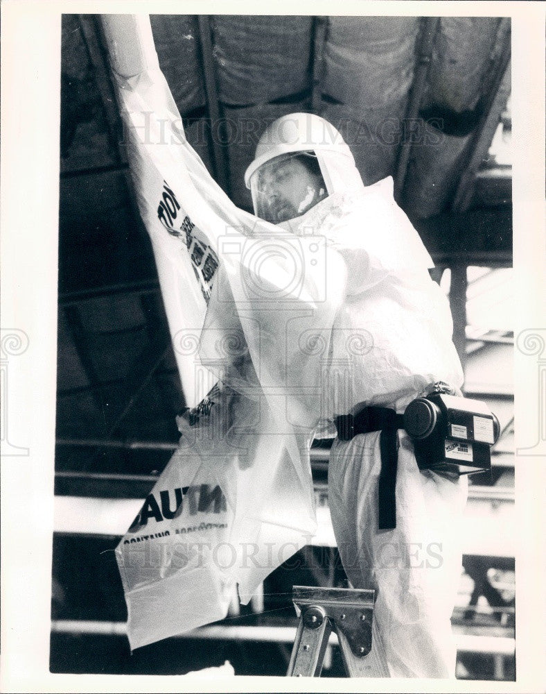 1986 Chicago, Illinois Brand Asbestos Control Press Photo - Historic Images