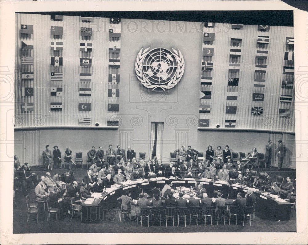 1948 Paris United Nations Security Council Press Photo - Historic Images