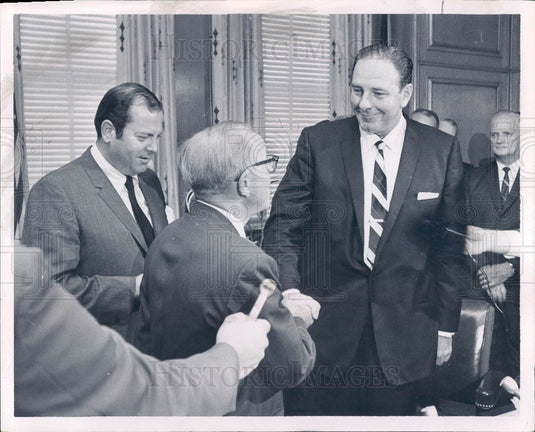 1968 Detroit, Michigan Police Commissioner Johannes Spreen Press Photo - Historic Images