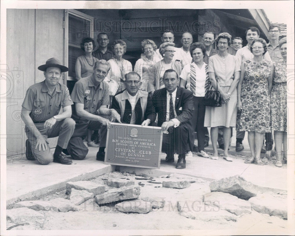 1967 Denver, Colorado Civitans Dedicate Scout Buildings Press Photo - Historic Images