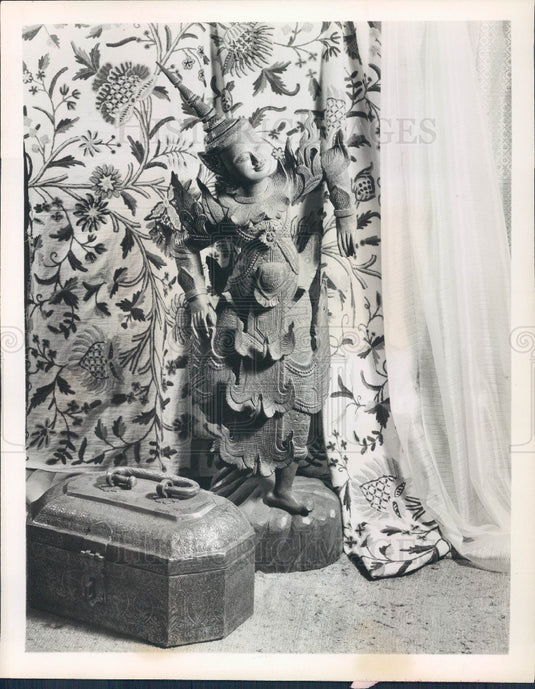 1964 New York World's Fair Oriental Siamese Temple Figure Press Photo - Historic Images