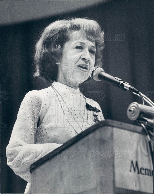 1979 Psychic & Astrologer Columnist Jeane Dixon Press Photo - Historic Images