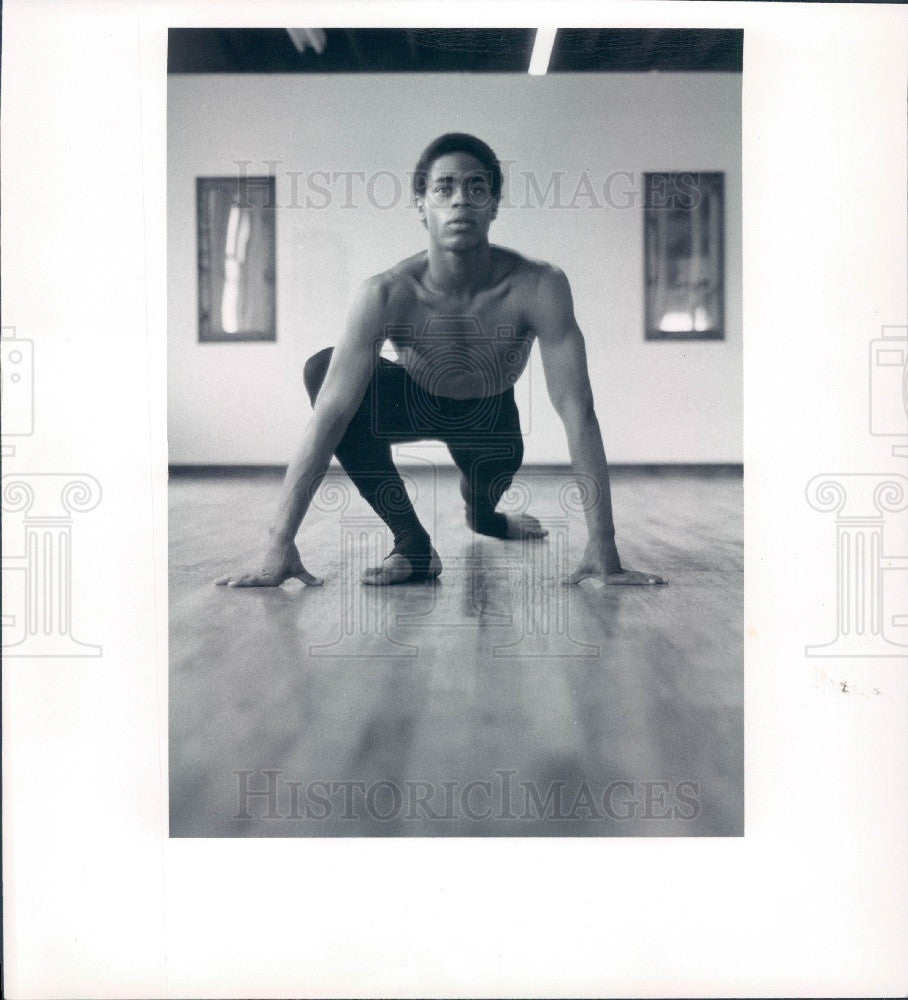 1977 Cleo Parker Robinson Dance Ensemble member Eric Hill Press Photo - Historic Images