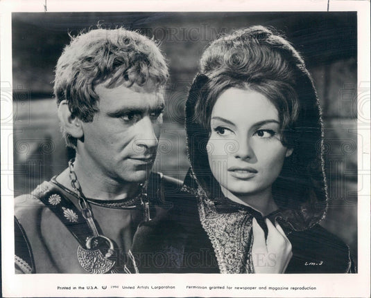 1961 Hollywood Actors Alberto Lupo & Rosanna Schiaffino Press Photo - Historic Images