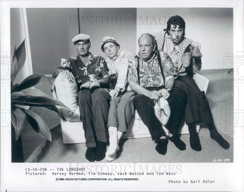 1986 Hollywood Actors Harvey Korman/Tim Conway/Jack Weston/Ted Wass Press Photo - Historic Images