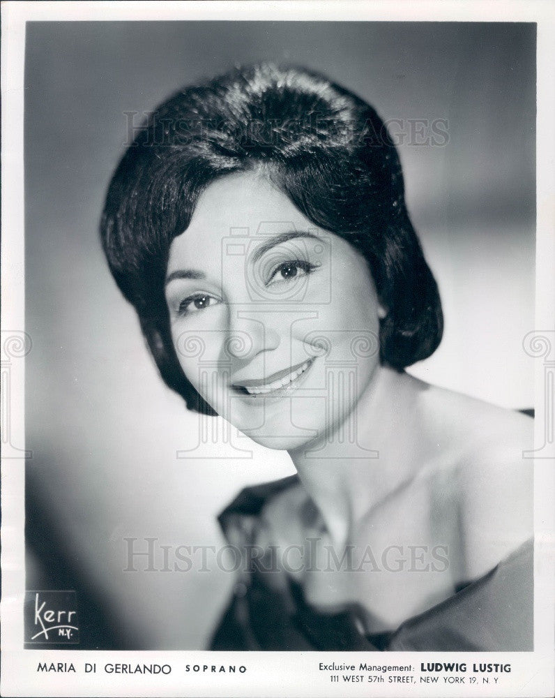 1967 Opera Soprano Maria Di Gerlando Press Photo - Historic Images