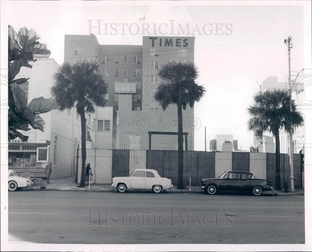 1966 Florida St Petersburg Times Newspaper Staff Parking Plaza Press Photo - Historic Images