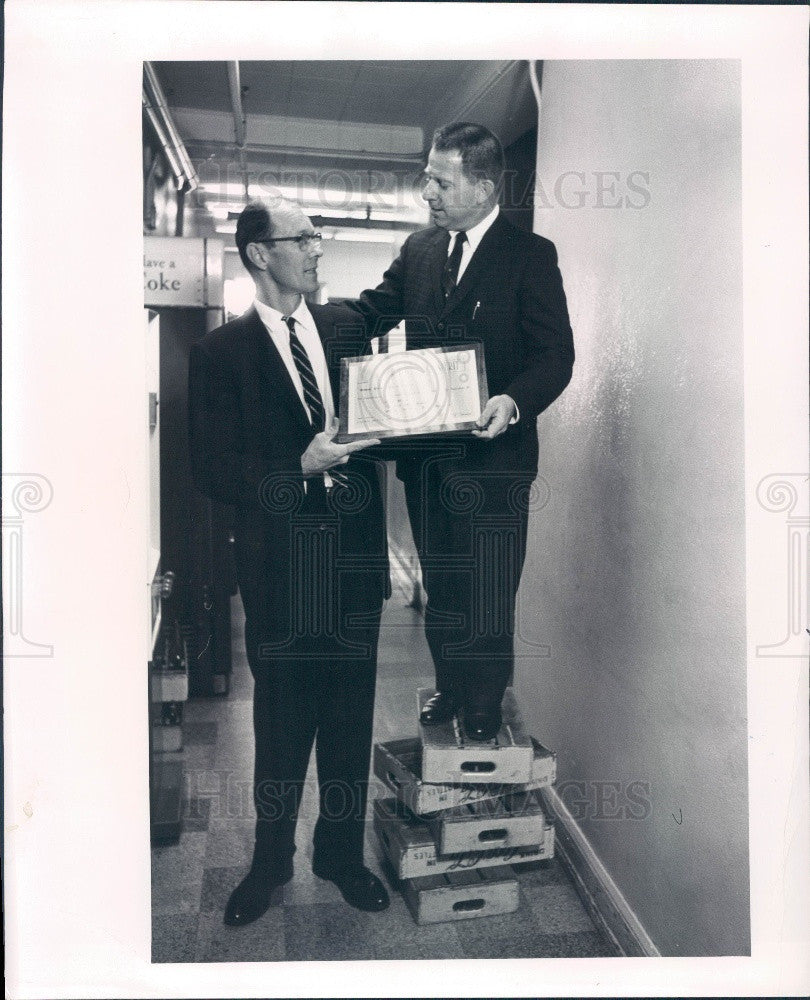 1964 Florida St Petersburg Times Newspaper Safety Award Press Photo - Historic Images