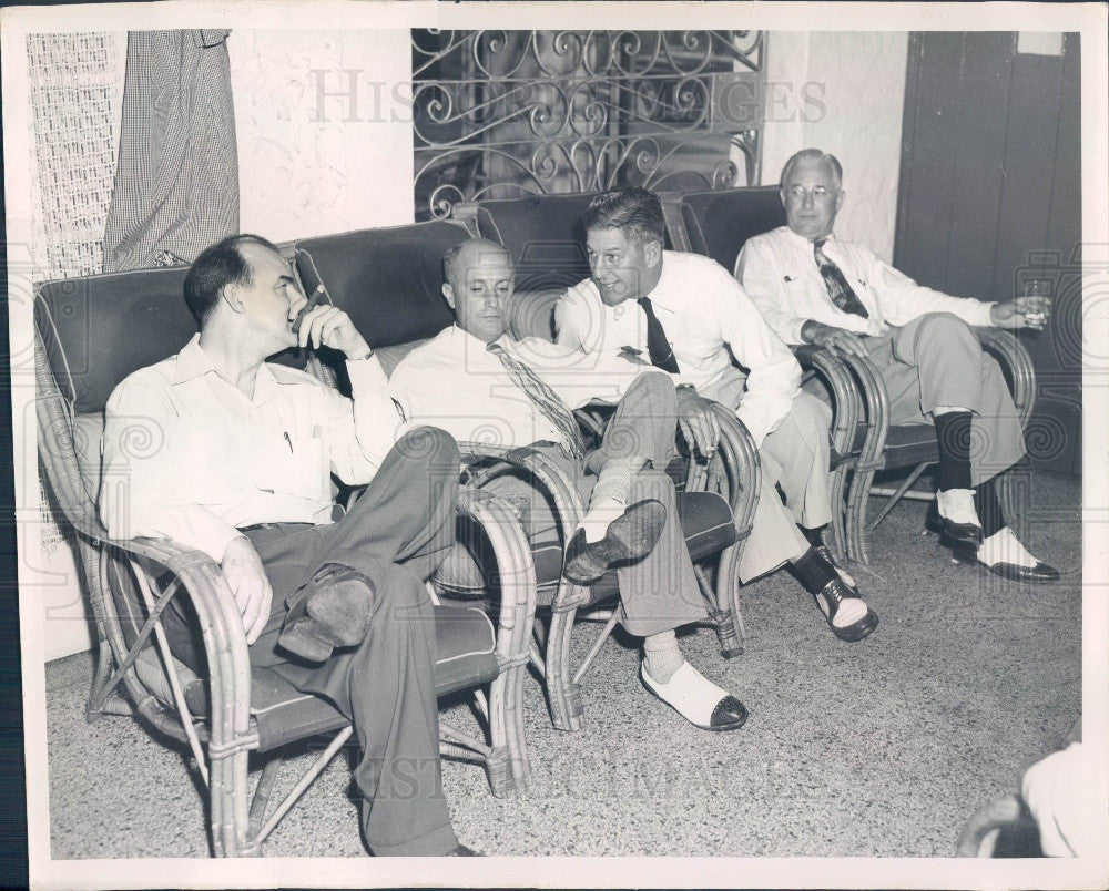 1949 Florida St Petersburg Times Newspaper Staff Party Press Photo - Historic Images