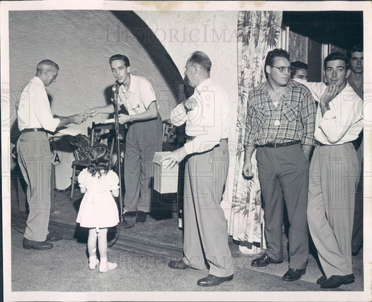 1949 Florida St Petersburg Times Newspaper Staff Party Press Photo - Historic Images
