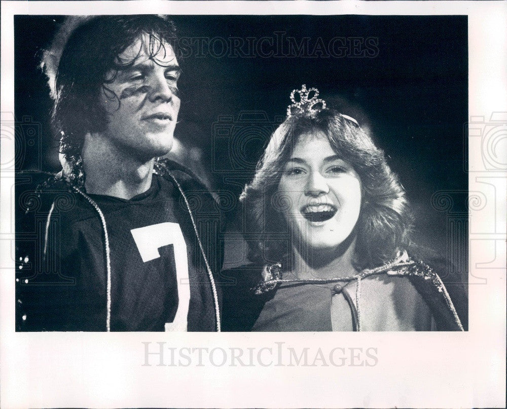 1977 St Petersburg Florida Land O&#39;Lakes High School King &amp; Queen Press Photo - Historic Images