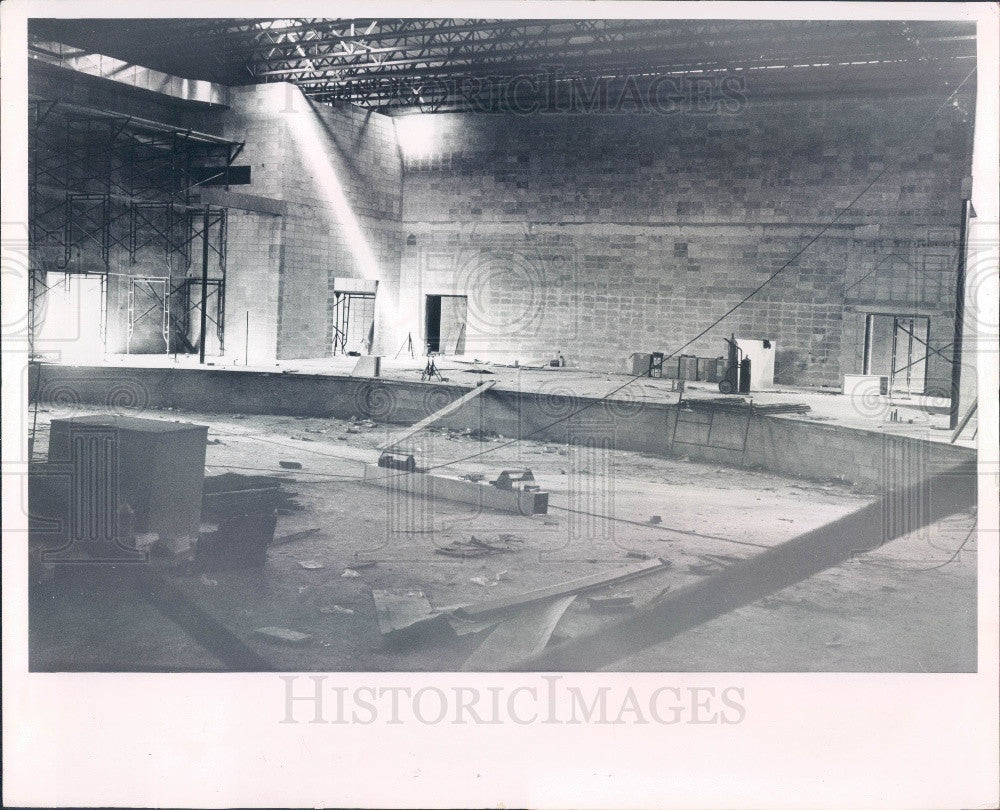 1966 St Petersburg Florida Lakewood High School Construction Press Photo - Historic Images