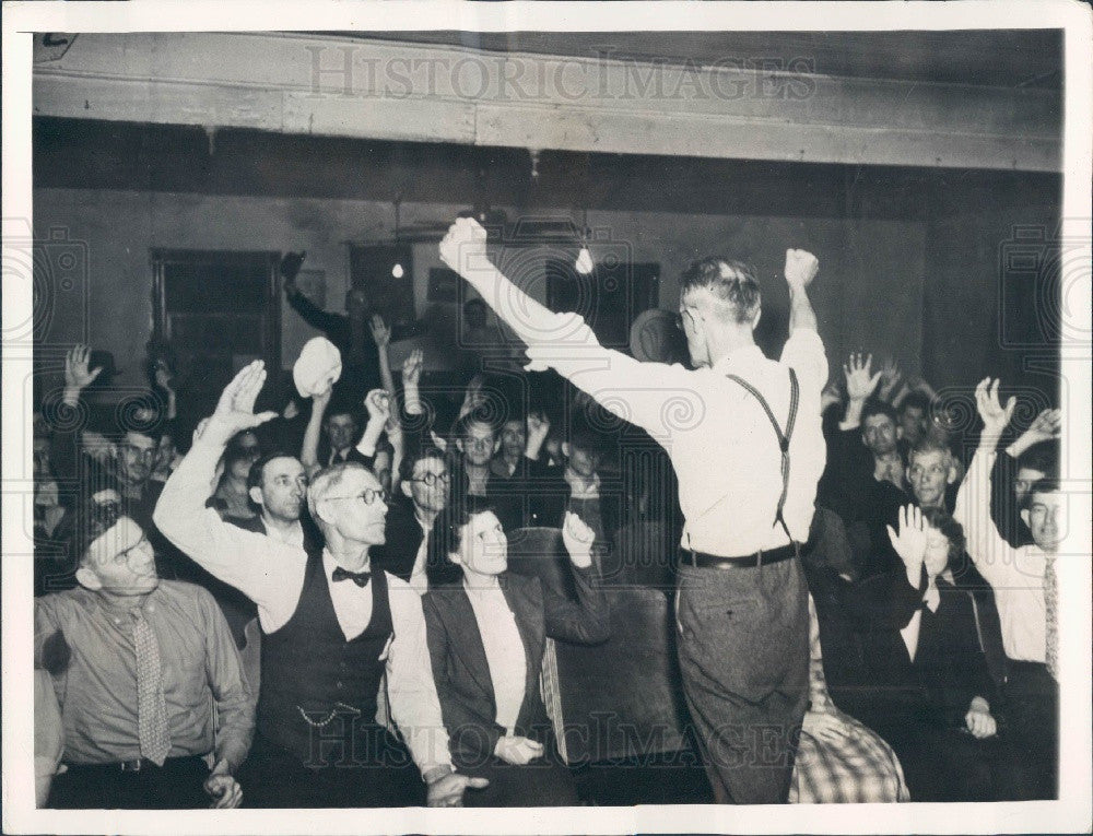 1937 Riverside, Atlanta United Textile Workers Press Photo - Historic Images