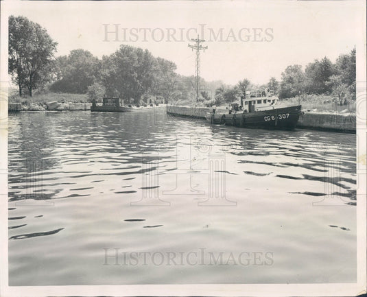 1955 Chicago, Illinois Calumet-Sag Channel Press Photo - Historic Images