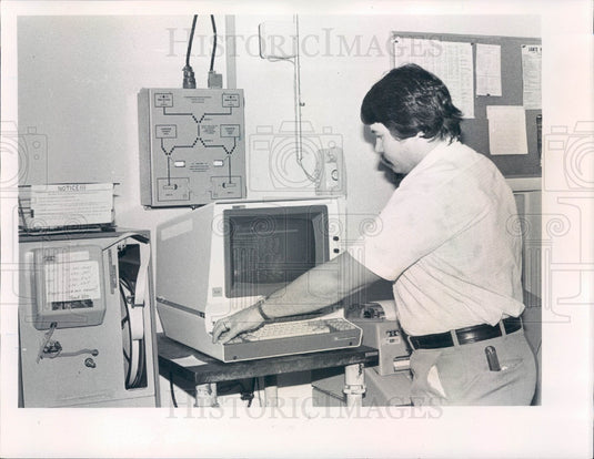 1979 St. Petersburg, Florida Times CRT for Getting Stock Reports Press Photo - Historic Images