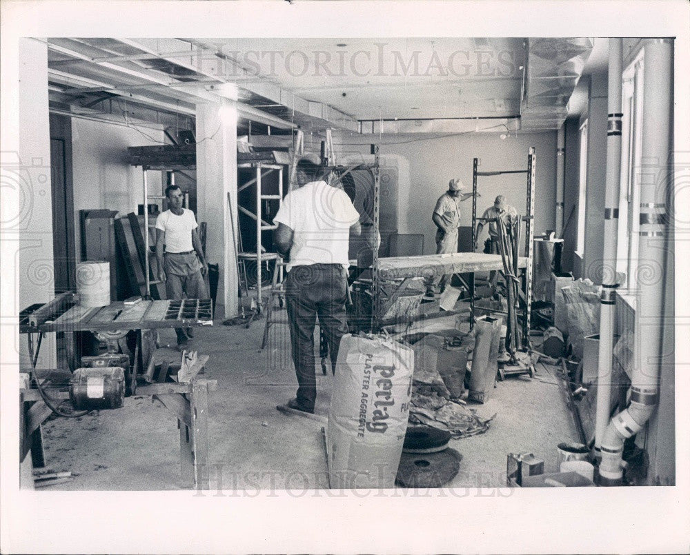 1965 St. Petersburg, Florida Times Remodeling for New Computer Press Photo - Historic Images