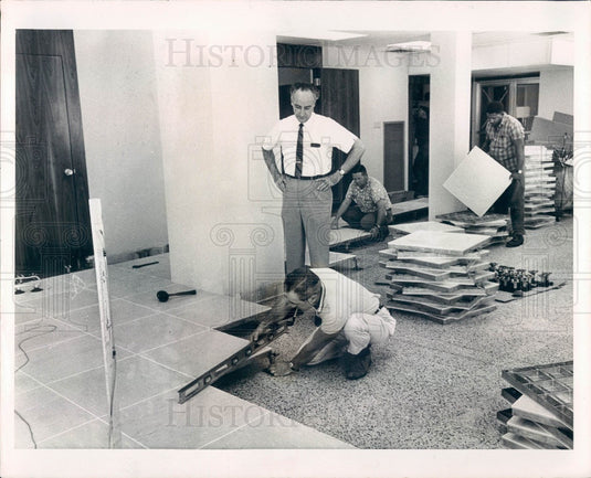 1965 St. Petersburg, Florida Times Remodeling for New Computer Press Photo - Historic Images