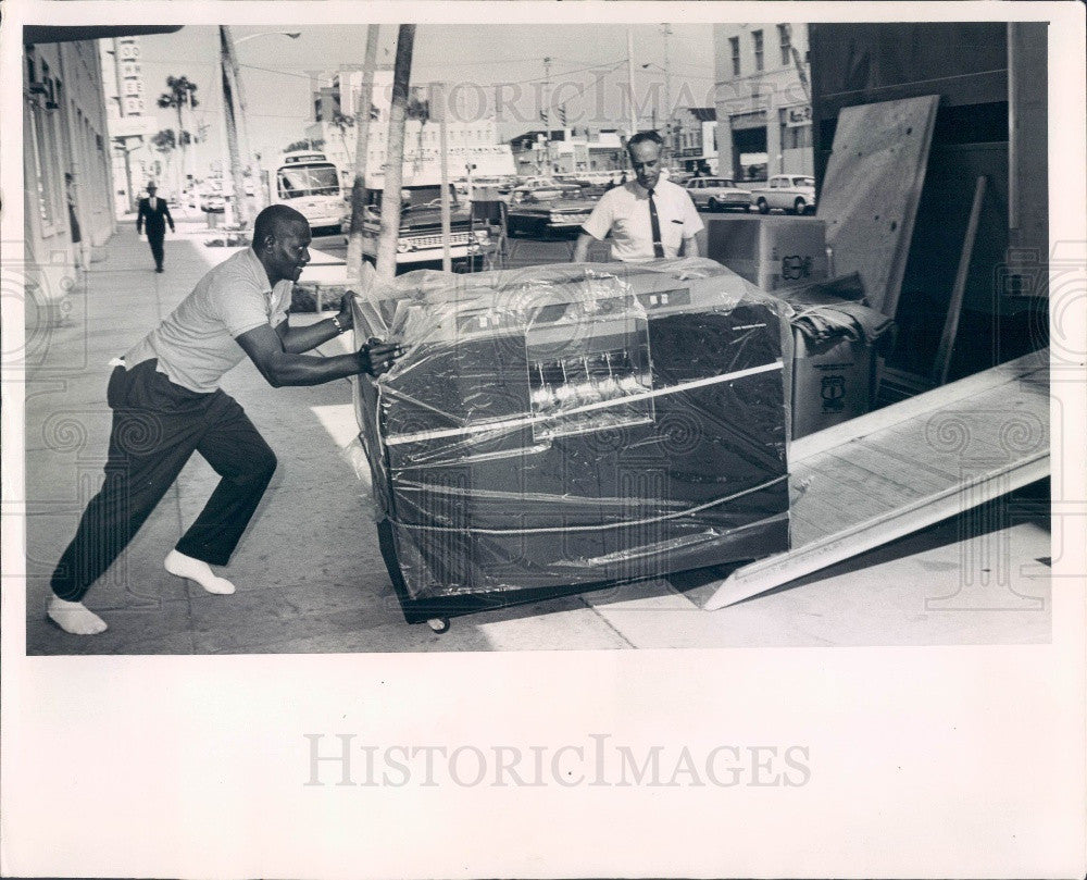 1965 St. Petersburg, Florida Times Honeywell 200 Computer Press Photo - Historic Images