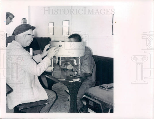 1970 St. Petersburg FL Times Employees Bolander & Tucker Vision Test Press Photo - Historic Images