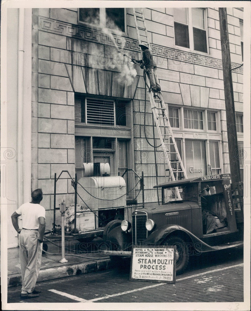 1948 St. Petersburg, Florida Times Building Steam Cleaned Press Photo - Historic Images