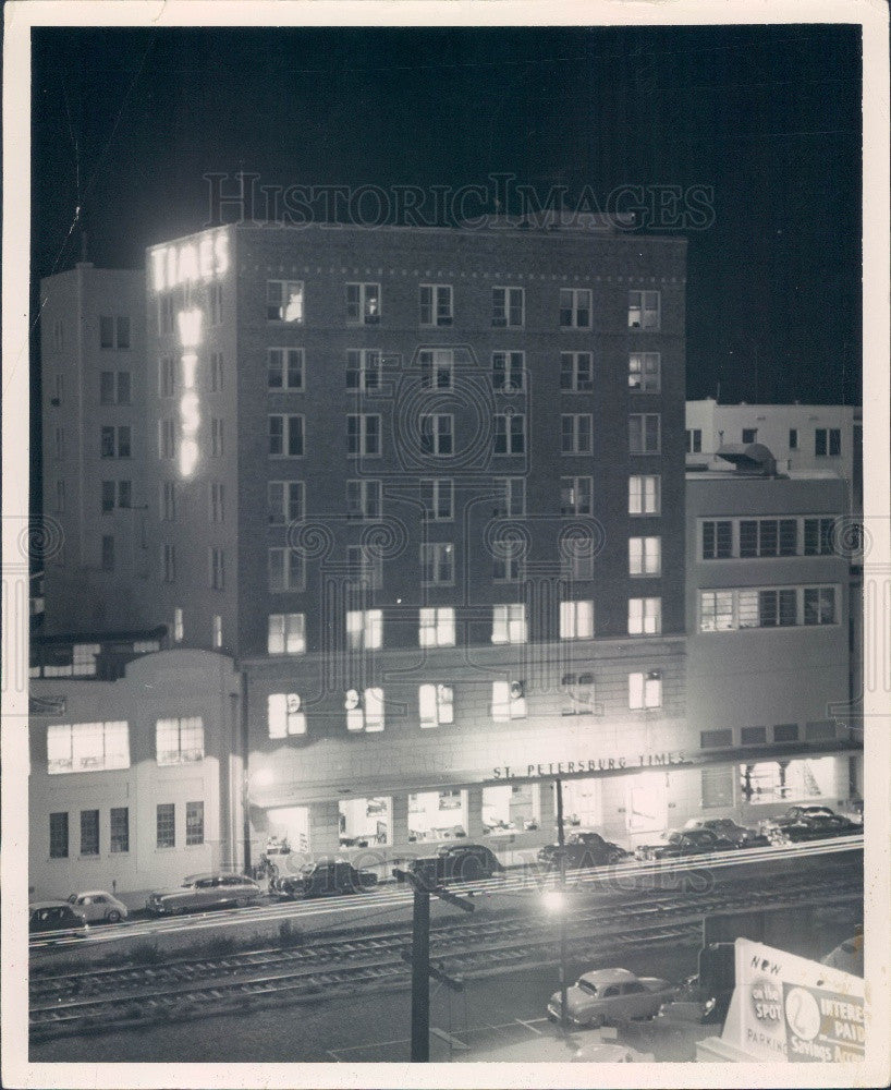 1953 St. Petersburg, Florida Times/WTSP Building Press Photo - Historic Images