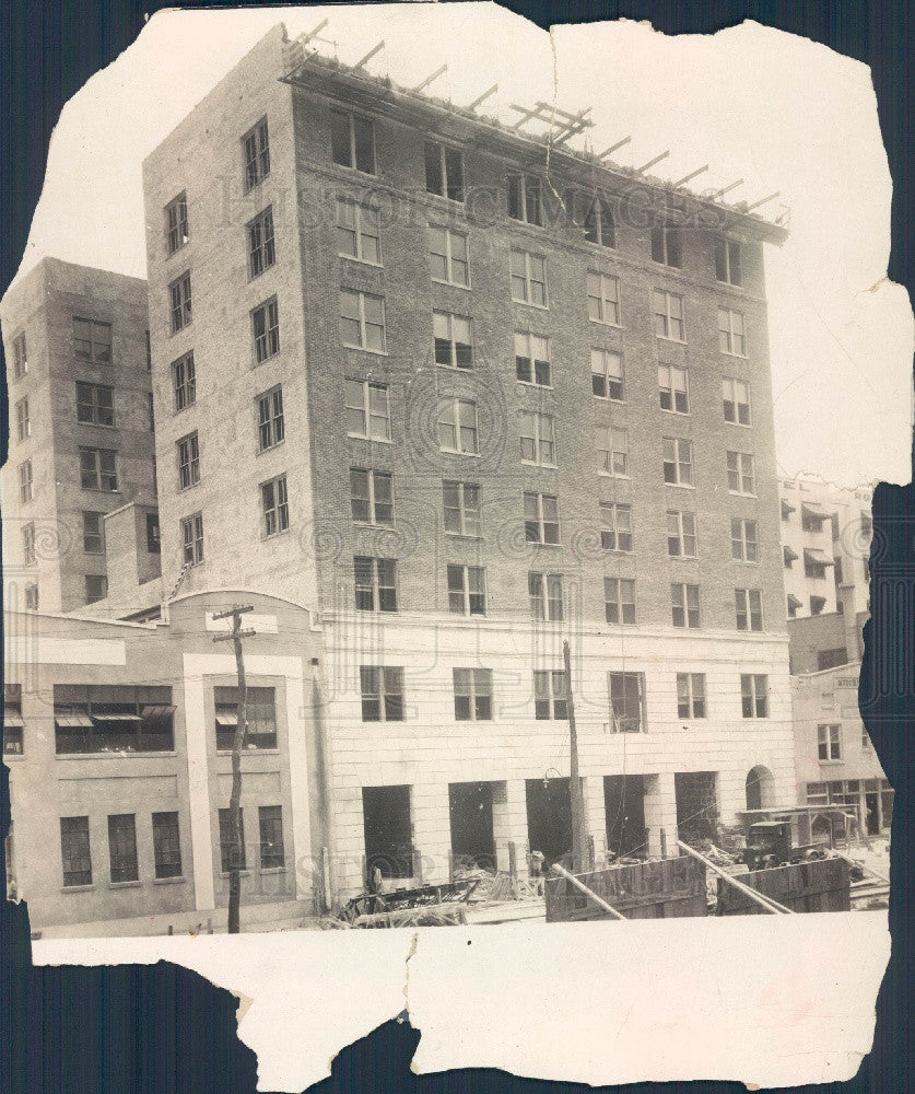 1926 St. Petersburg, Florida Times Building Construction Press Photo - Historic Images