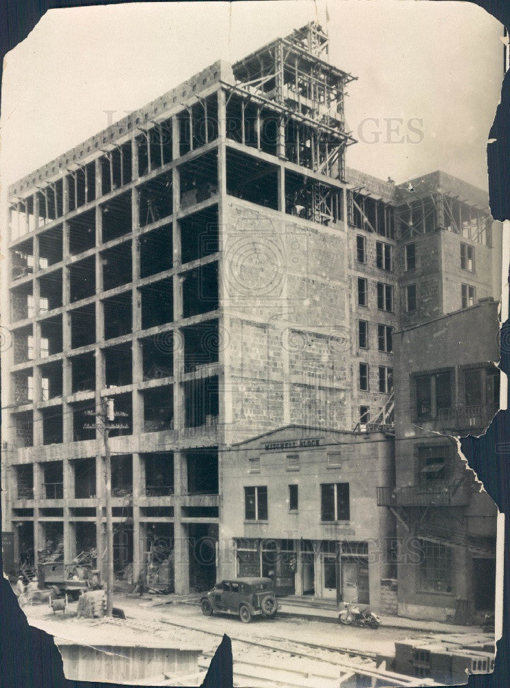 Undated St. Petersburg, Florida Times Building Construction Press Photo - Historic Images