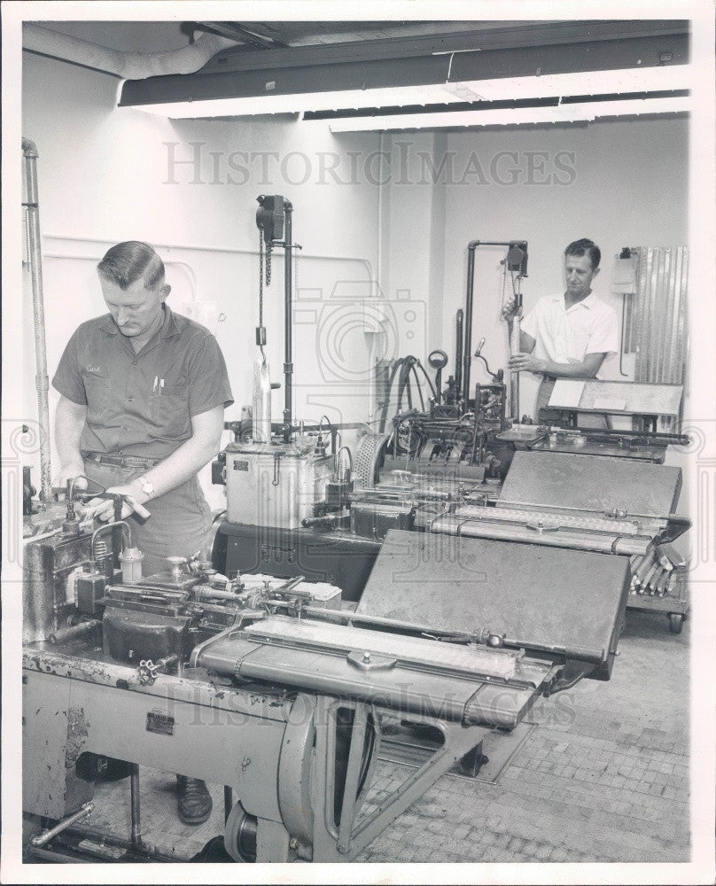 1959 St. Petersburg, Florida Times Machinists Press Photo - Historic Images