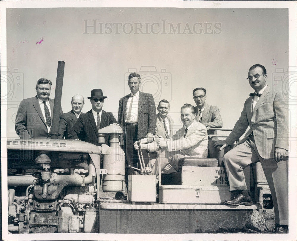 1958 St. Petersburg, Florida Times Building Committee Groundbreaking Press Photo - Historic Images