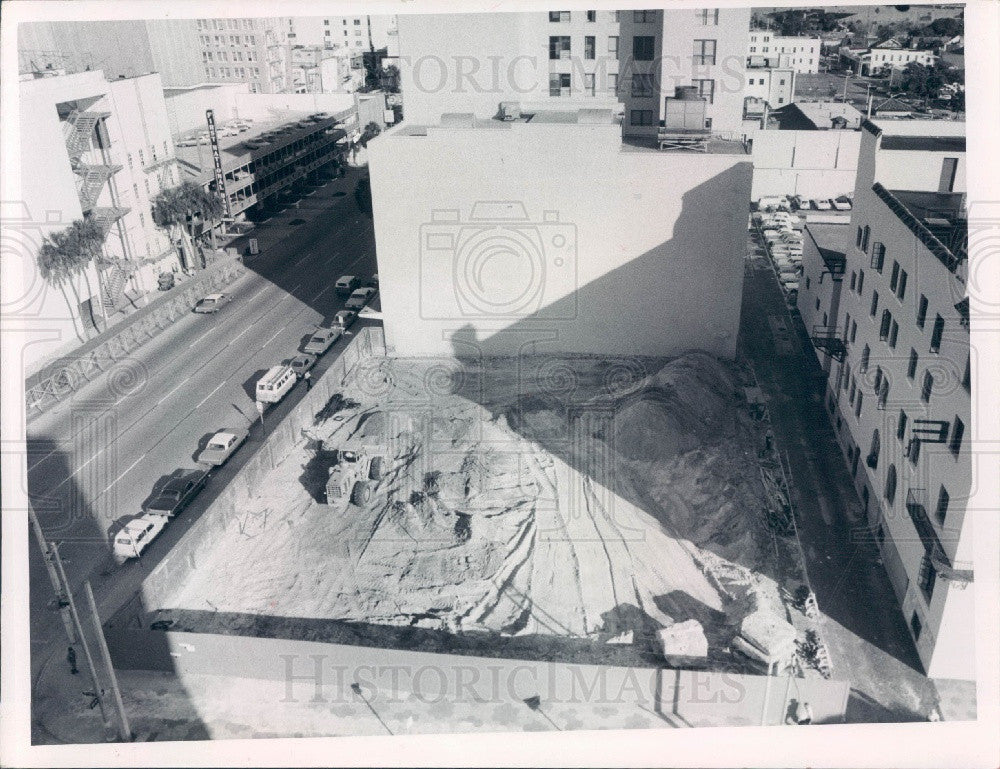 1967 St. Petersburg, Florida Times Downtown Building Construction Press Photo - Historic Images