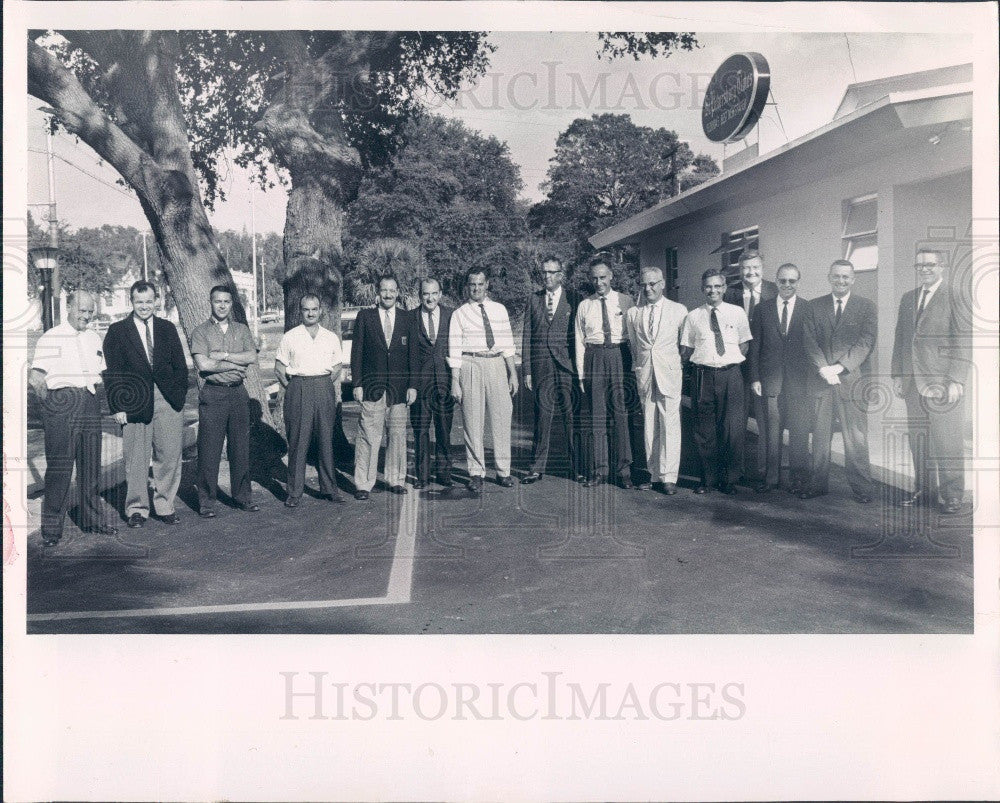 1961 St. Petersburg, Florida Times Dept Heads at New Substation Press Photo - Historic Images