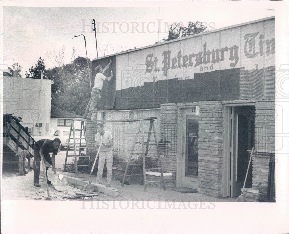 1972 St. Petersburg, Florida Times Bradenton Bureau Facelift Press Photo - Historic Images