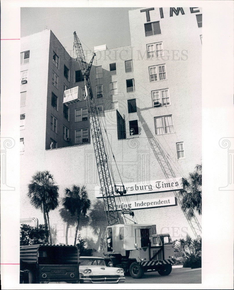 1967 St Petersburg, Florida Times Air Conditioning Units Installed Press Photo - Historic Images