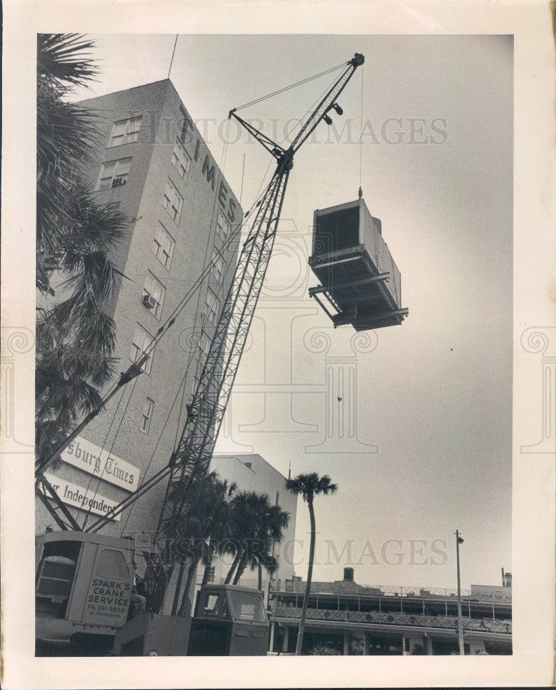 1965 St Petersburg, Florida Times Old Air Conditioning Unit Removed Press Photo - Historic Images