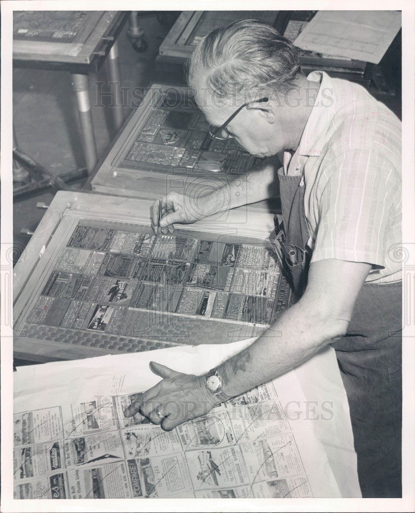 1959 St Petersburg, Florida Times Ad Alley Press Photo - Historic Images