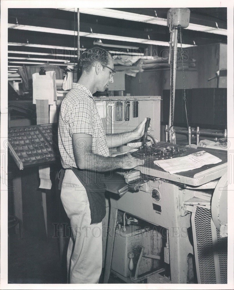 1959 St Petersburg, Florida Times Ad Alley Press Photo - Historic Images