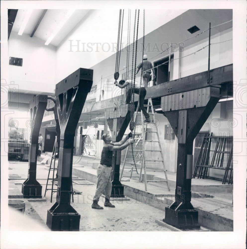 1972 St Petersburg FL Times 34th St Plant Offset Presses Y Beams Press Photo - Historic Images