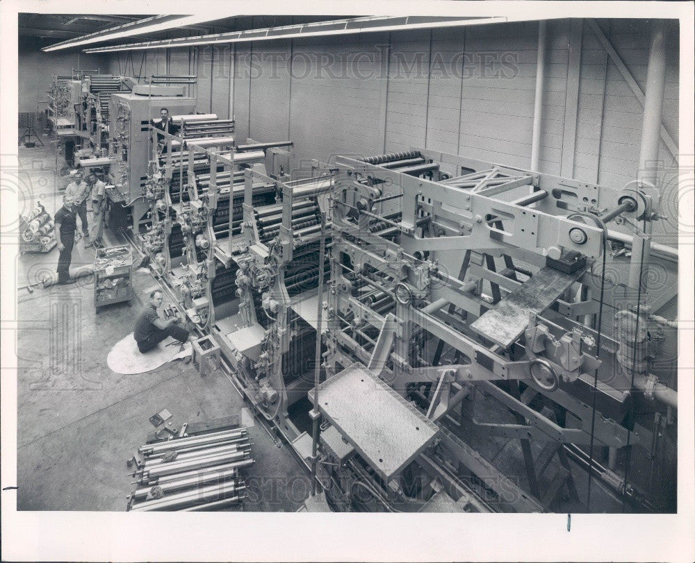 1967 St Petersburg FL Times 34th St Plant Offset Presses Installed Press Photo - Historic Images