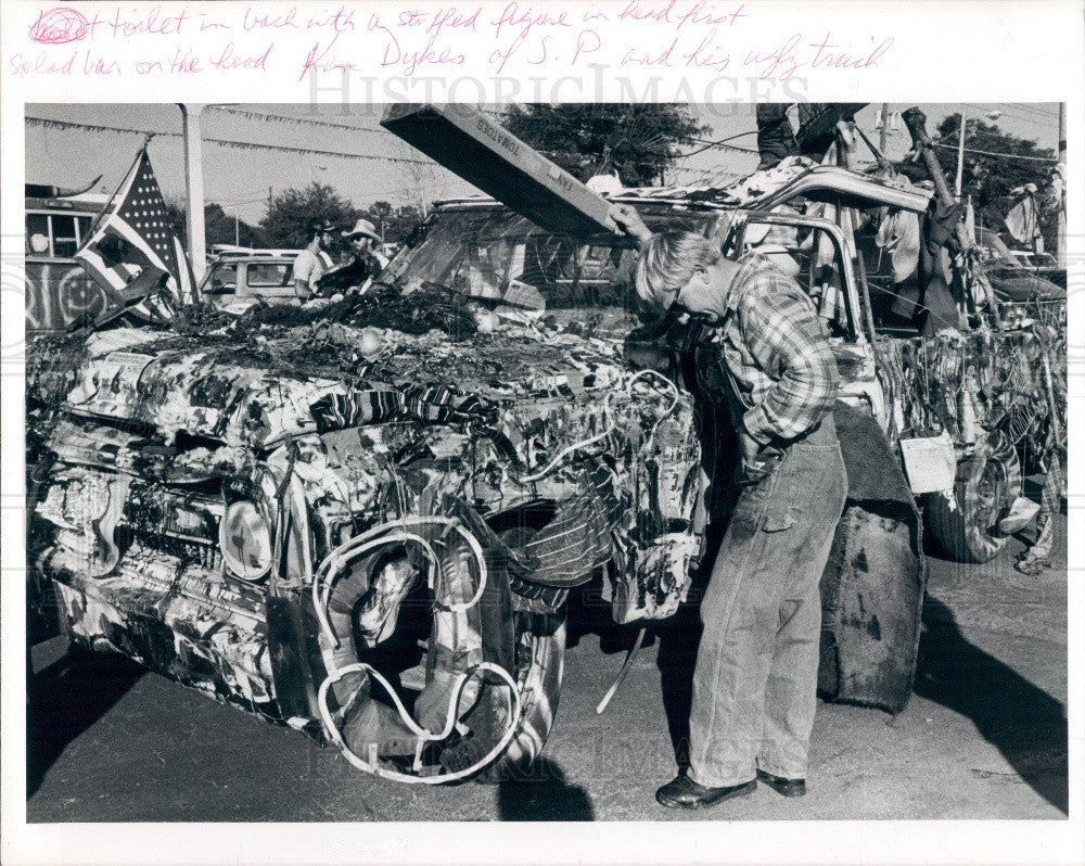 1987 Tampa Florida Annual Ugliest Truck Competition Press Photo - Historic Images