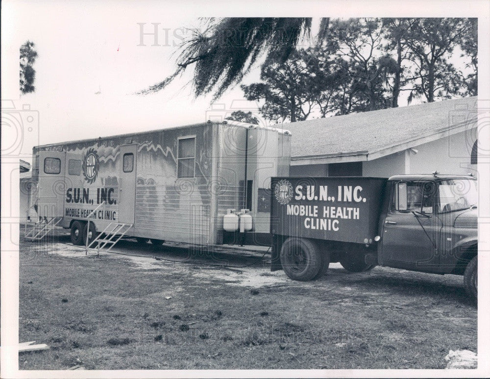 1970 Sarasota Florida United Need Inc Mobile Health Clinic Press Photo - Historic Images