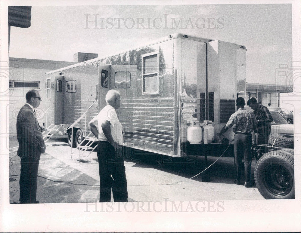 1967 Sarasota Florida United Need Inc Mobile Health Clinic Press Photo - Historic Images